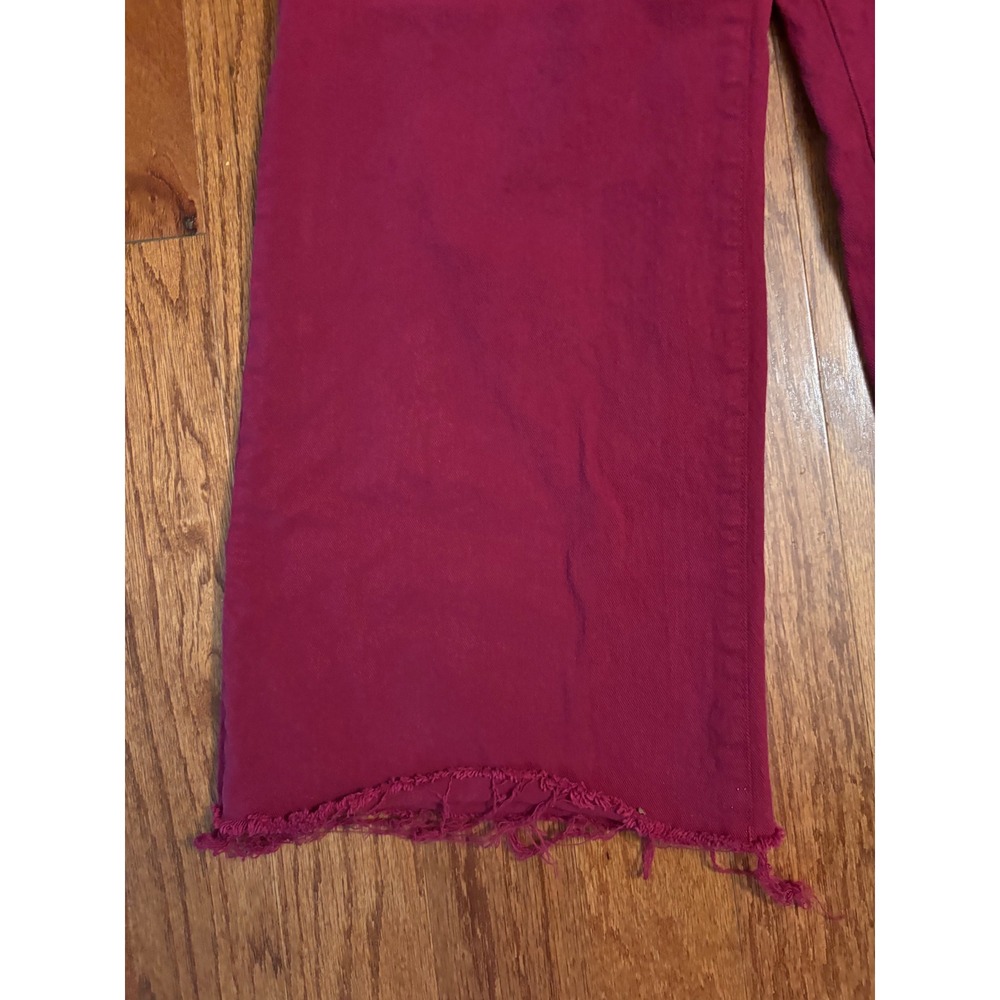 Kut From The Kloth Pink High Rise Meg Fab Ab Wide Leg Jeans Size 4 - Picture 2 of 11